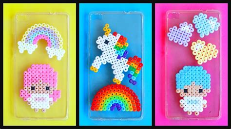 3 Diy Perler Beads Phone Cases Youtube