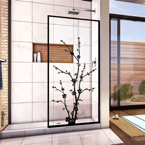 DreamLine Linea Blossom 34 W X 72 H Single Panel Frameless Shower