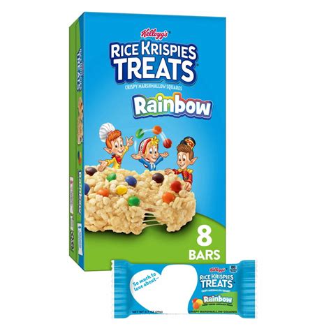 Kellogg S Rice Krispies Treats Rainbow 8 Pack 176g 6 99