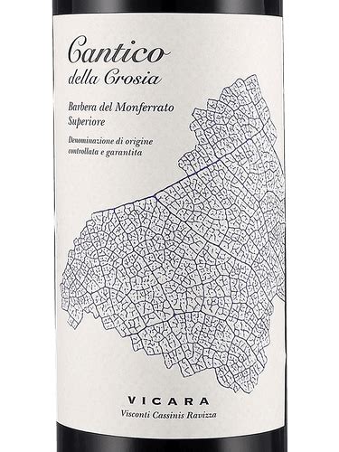 Vicara Cantico Della Crosia Barbera Del Monferrato Superiore Vivino