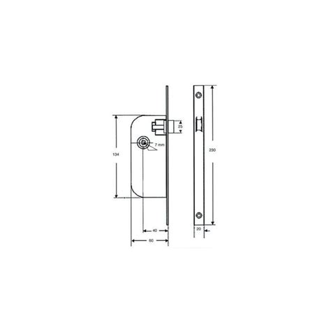 Serrure à encastrer monopoint bec de cane NF240 JPM