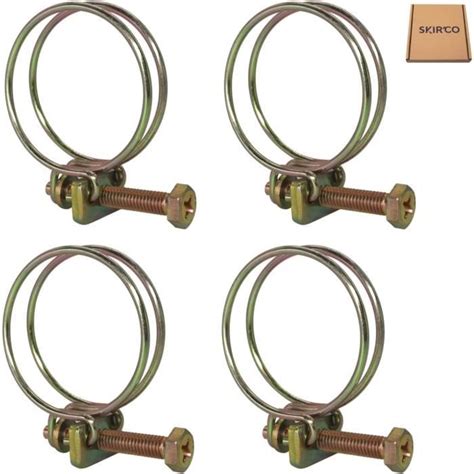 Lot De Colliers De Serrage R Glables Double Fil Mm En Acier