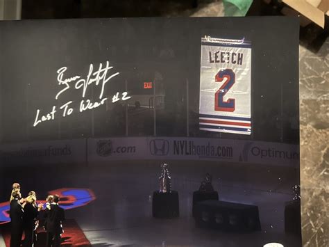 Brian Leetch signed 11x14 photo - sports collectibles and memorabilia