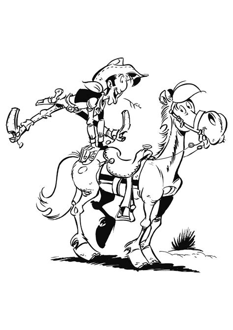 Dessins De Coloriage Lucky Luke Imprimer Sur Laguerche Page