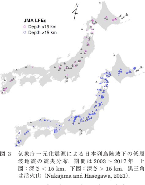 Figure From Low Frequency Earthquakes In The Continental Plate And