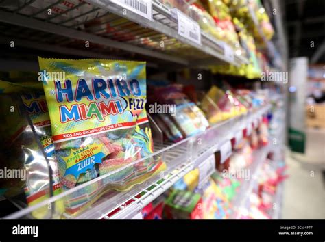 Bags Of Haribo Candy Are Displayed At Albert Heijn Supermarket In Eindhoven Netherlands