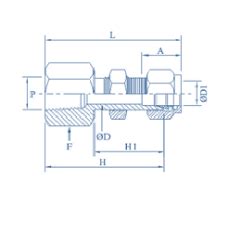 PTFE Bulkhead Female Connector FAV