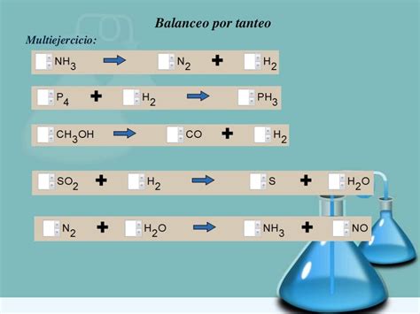 Balanceo de ecuaciones químicas