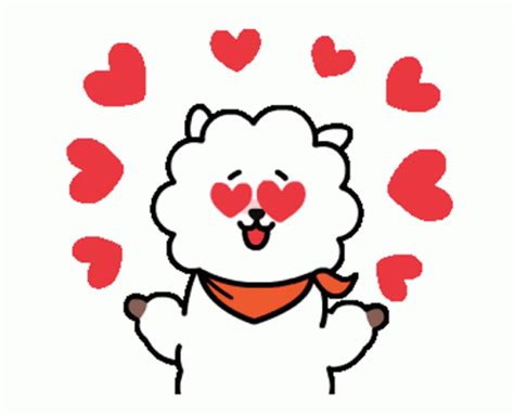 Bt21 Rj Sticker Bt21 Rj Hearts 탐색 및 공유