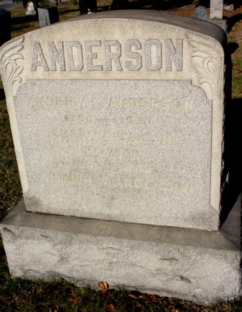 Gustava Gustie Hallin Anderson 1861 1943 Find A Grave Memorial