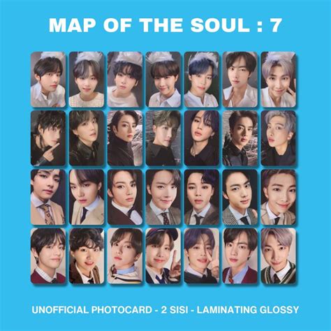 Jual Photocard Bts Map Of The Soul 7 Album Full Member Unofficial