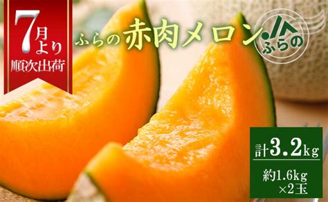 【楽天市場】【ふるさと納税】2025年夏発送 Jaふらの厳選！ふらの赤肉メロン 16kg×2玉 メロン めろん 富良野メロン 果物 くだもの