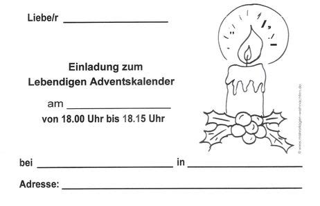 Lebendiger Adventskalender Am Neburg Materialien Zum Lebendigen