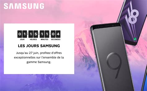 Samsung Promotions En Pagaille Chez Sfr Sur Les Galaxy J A Et S