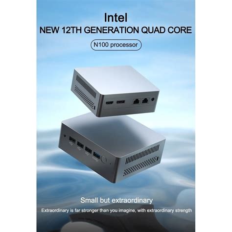 Eglobal 12th Gen Mini Pc Alder Lake Intel N100 Quad Core Lpddr5 8gb