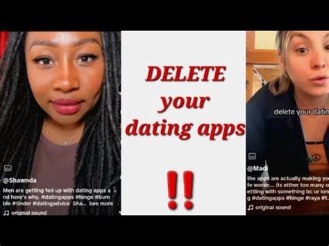 Why You Should Delete Dating Apps Tiktok Compilation YouTube