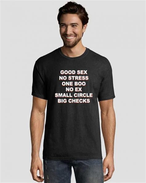 Good Sex No Stress One Boo No Ex Graphic Tee Shirts Graphicteestore