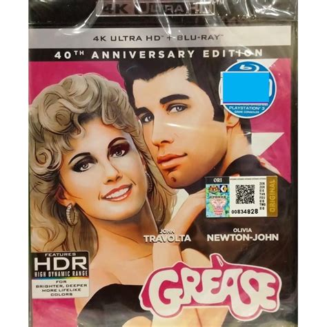 English Movie Grease 40th Anniversary Edition 4k Ultra Blu Ray Hobbies