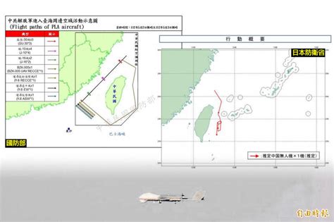 中國34機艦擾台 Bzk 005無人機繞台飛行 自由軍武頻道