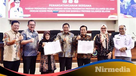 Sulsel Provinsi Pertama Teken NPHD Dana Hibah Pilkada 2023 Sebesar