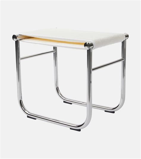 Cassina Lc9 Toweling Stool In Metallic Modesens