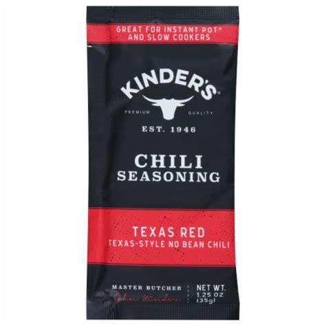 Kinders Seasoning Texas Red Chili Oz Case Of Oz Each