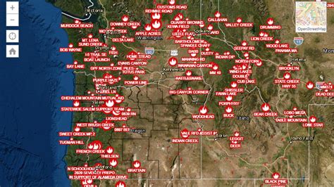 Oregon Wildfires Locations at Frank Jimenez blog