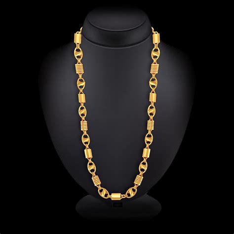 Buy Meenaz Chain For Men Boys Husband Gents Boyfriend Stylish Golden