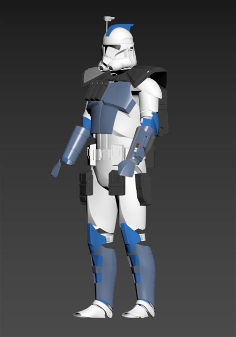 Star Wars Arc Clone Trooper Fives Full Armor Phase 2 3d Model 3d