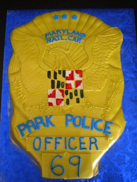 Cr Cr Park Police Cake Badge Cake Officer Cake