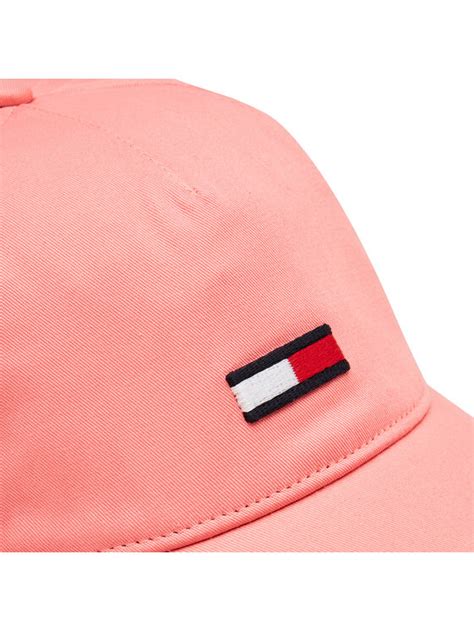 Tommy Jeans Czapka z daszkiem Tjw Elongated Flag Cap AW0AW15842 Różowy