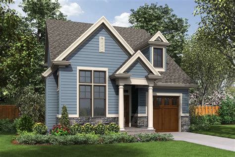 Narrow Home Plans with a Front Garage - DFD House Plans Blog