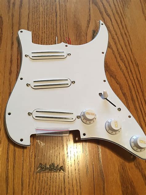 Prewired Loaded Hot Rails Stratocaster Noiseless Pickguard Reverb