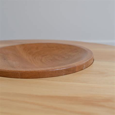 Round Coffee Table in Solid Oak For Sale at 1stDibs