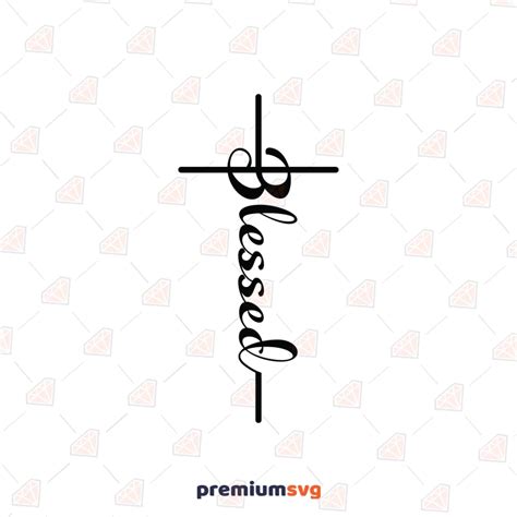 Blessed Cross Svg Christian Faith Svg Premiumsvg