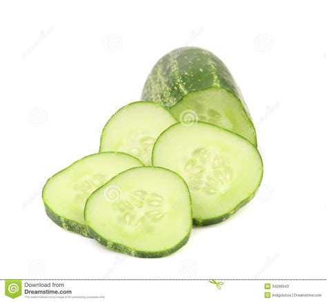 Fresh Cucumber And Slices Stock Image Image Of Food 34266943