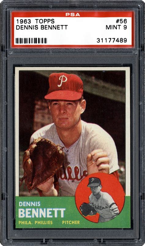 1963 Topps Dennis Bennett Psa Cardfacts™