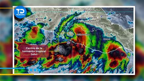 John Se Degrada A Tormenta Tropical Tras Tocar Tierra En Guerrero