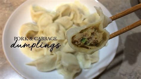 Juicy Pork And Cabbage Dumplings 猪肉白菜饺子 Youtube