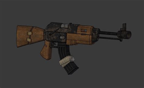 Ak Low Poly Model Modelo D Unknown Free D