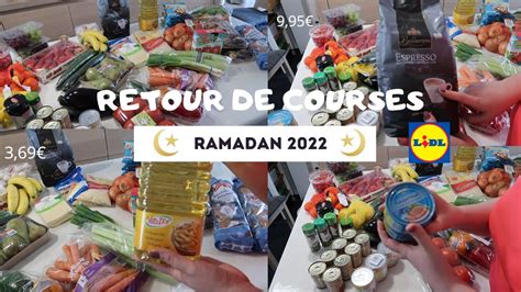 RAMADAN 2022 Retour De Courses LIDL YouTube