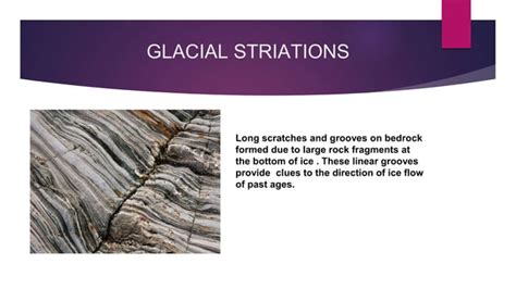 Glacier Geomorphology Erosional Landforms Depositional Features