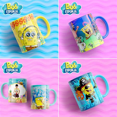 Artes Para Caneca Bob Esponja Edit Vel Em Psd Elo