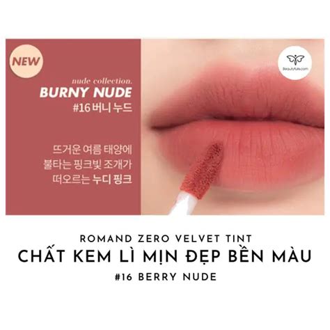 Son Romand 16 Burny Nude Màu Hồng Đất Lạnh Chính Hãng