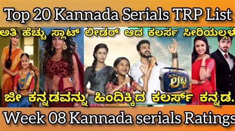 Top 20 Kannada Serials Trp List Week 08 Kannada Serials Ratings