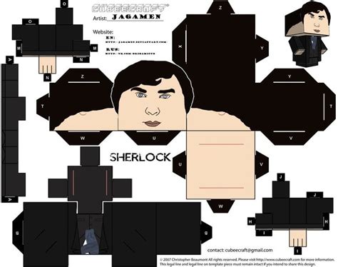 Sherlock Cubeecraft By Jagamen On Deviantart Paper Toys Paper Crafts