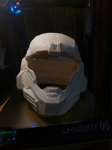 STL File Halo Reach Noble 6 Helmet Print Ready3D Printable Model To