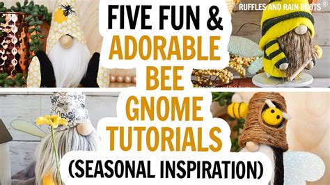 DIY Bee Gnomes Spring Gnome Bee Gnomes With Wings How To Make A