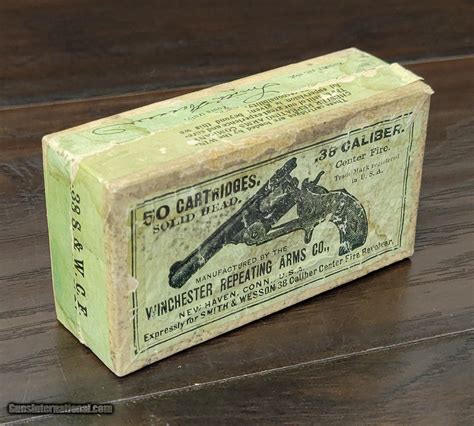 Collectible Ammo Full Box 50 Rounds Of Winchester Repeating Arms Co 38 Caliber 38 S Andw