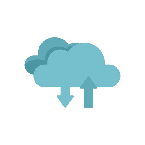 Icono De Nube De Datos Vector Plano N Web Interfaz De Internet